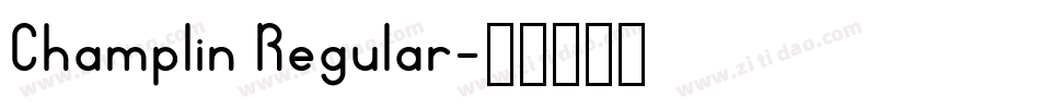 Champlin Regular字体转换